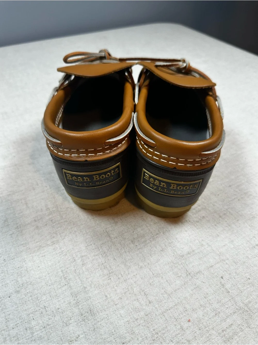L.L. Bean Two-Tone Brown Boat Shoe Moccasin Size 8/DM
